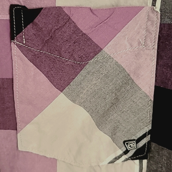 Ocean current Buffalo plaid button up - Picture 3 of 3